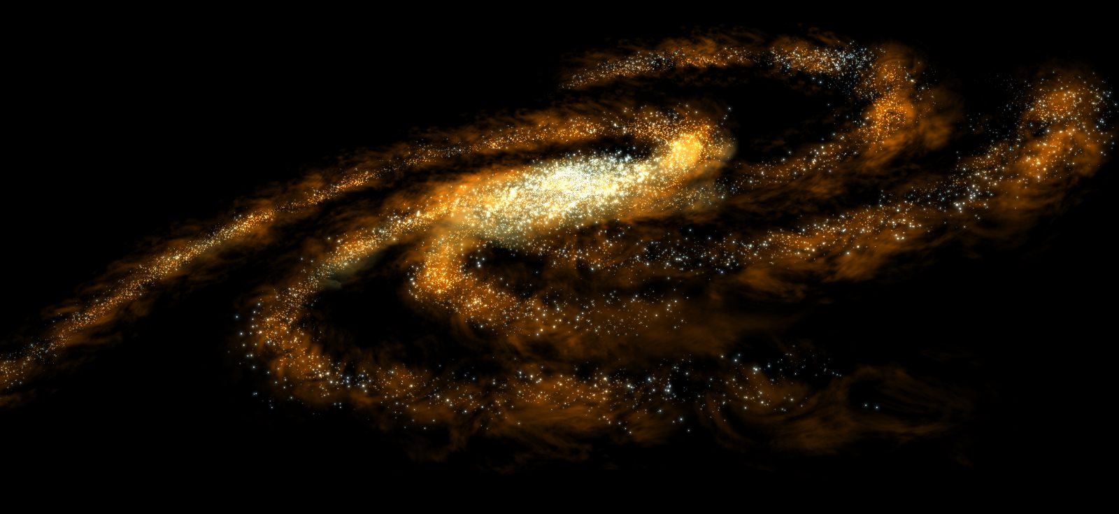 spiralförmige Galaxie in Weltall